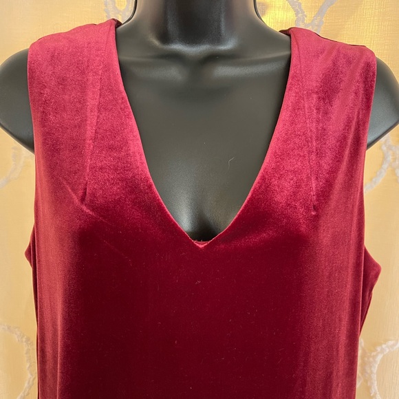 White House Black Market. Plush Velvet shift dress, size 8. - Picture 3 of 7